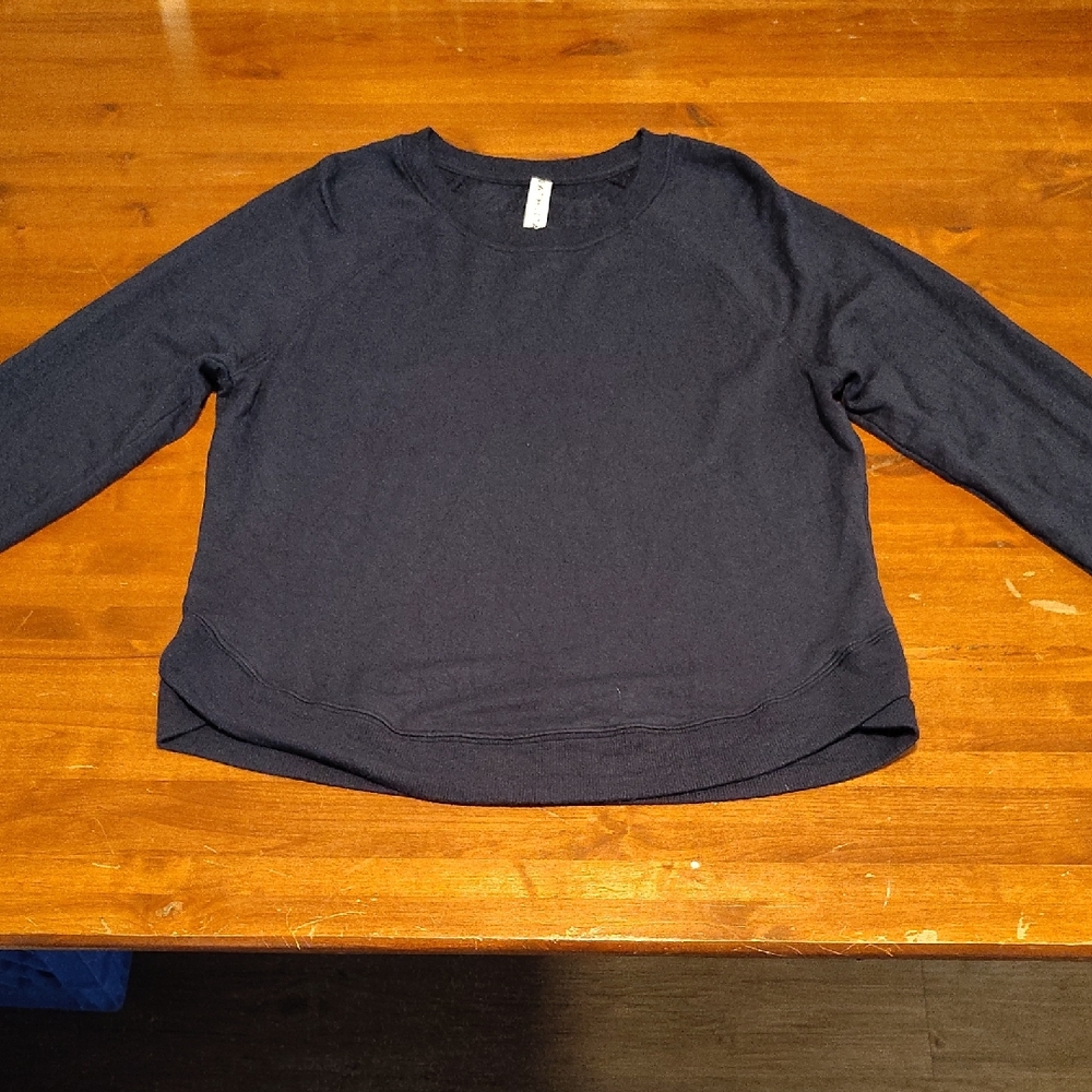 Athleta Dark Blue Crew Neck Super Comfortable Sweater
